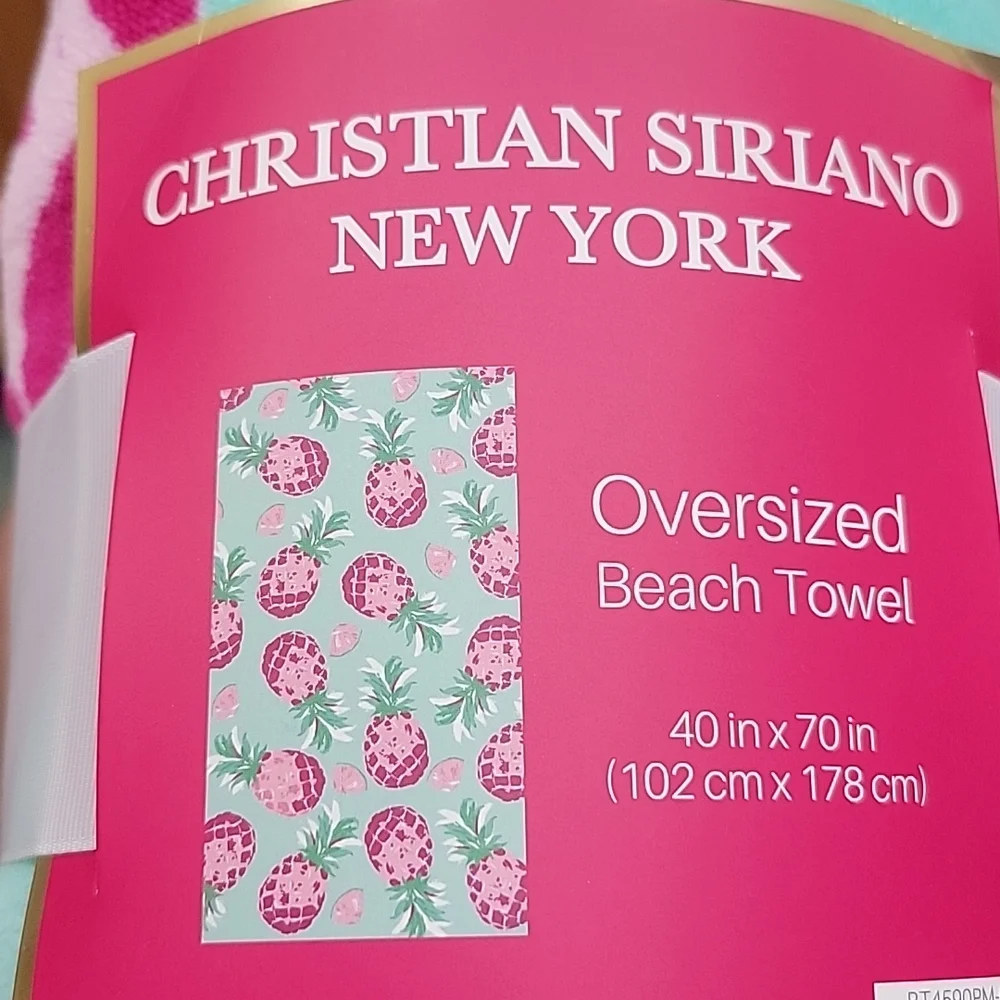 NWT Christian Siriano oversized beach towel